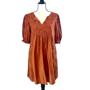 UNIVERSAL THREADS | Cotton Boho Eyelet Dress